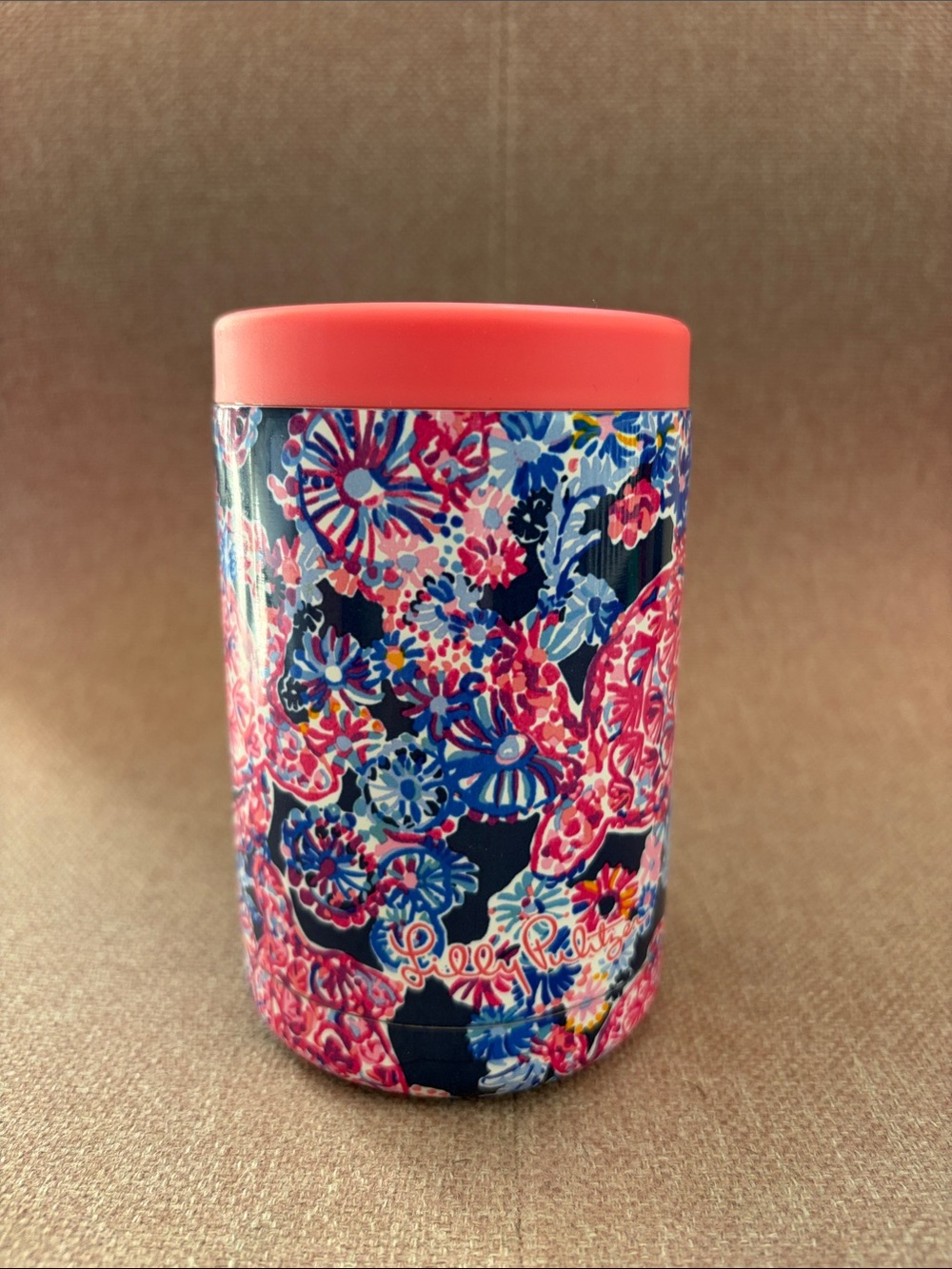 Lilly Pulitzer can koozie NWOT High Tide NA turtle can tumbler